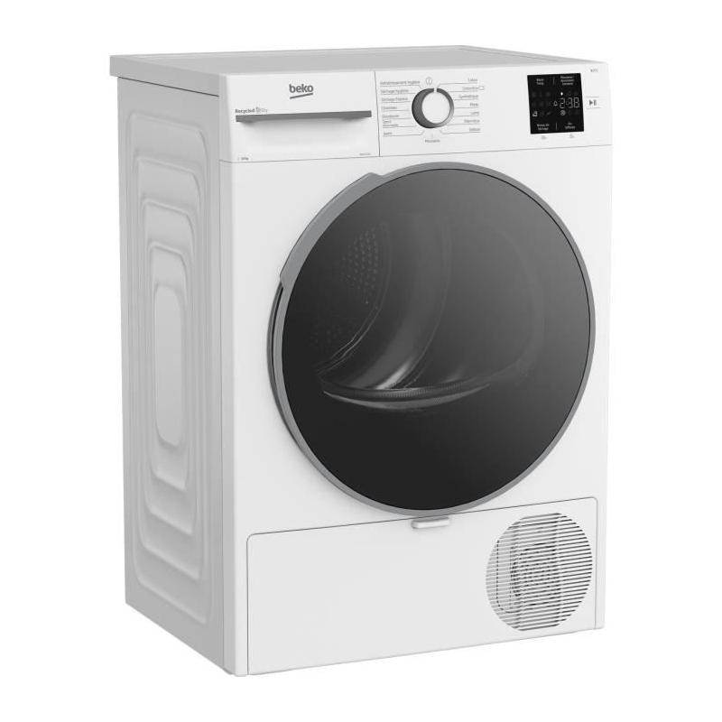Sèche-linge pompe à chaleur BEKO B300 - 12 kg - L60cm - Blanc