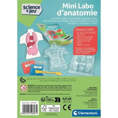 Mini Labo d'anatomie CLEMENTONI: Explorer le corps humain - CLE EVEIL