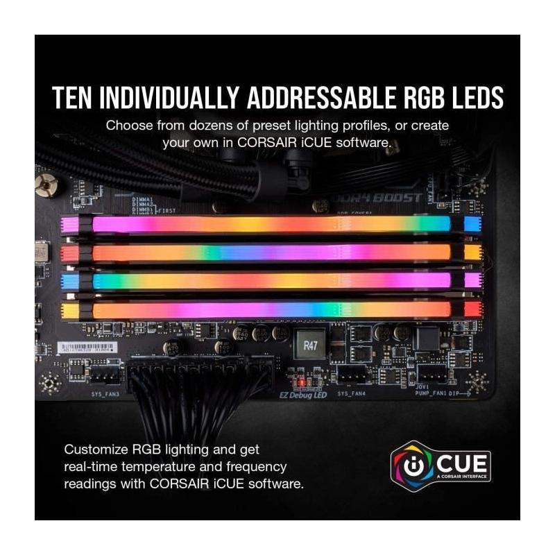 Mémoire RAM CORSAIR Vengeance RGB Pro DDR4 32GB 3200 MHz