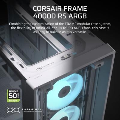 Boîtier PC CORSAIR FRAME 4000D RS ARGB Blanc