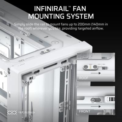 Boîtier PC CORSAIR FRAME 4000D Blanc - Moyen-tour