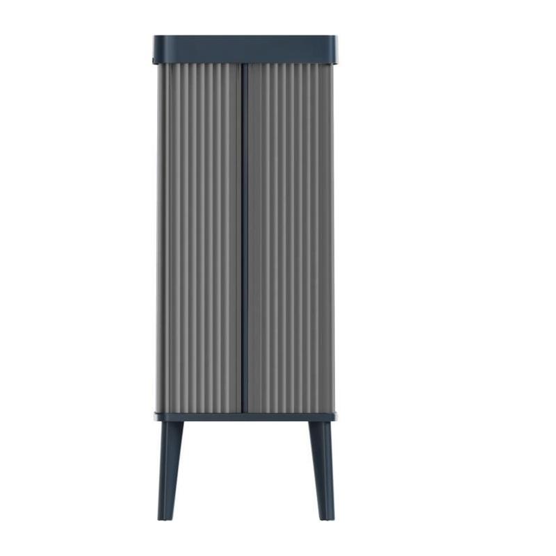 Poubelle sur pieds VERTO CURVER 54 L Gris perle