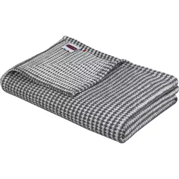 Plaid - DODO - Coton caresse - Ardoise