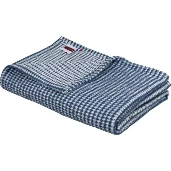 Plaid - DODO - Coton caresse - Marine