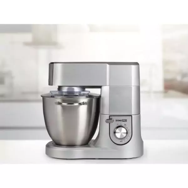 Robot de Cuisine Pro - DOMO - DO9079KR - 1500 W - 6,7 L - Vitesse variable + Pulse - Gris