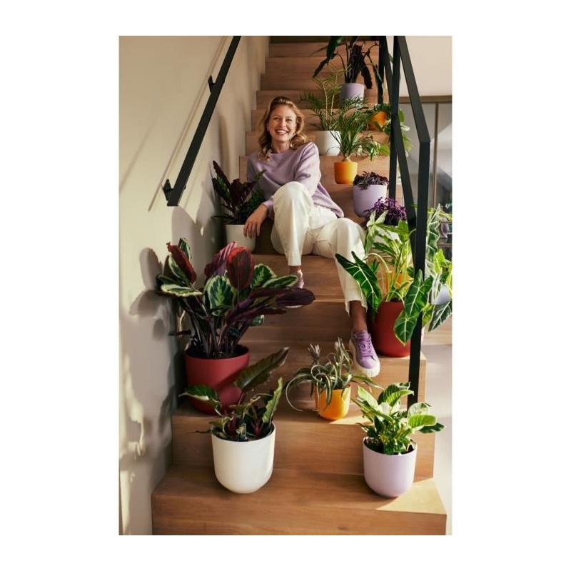 Pot de fleur Elho Jazz Rond Blanc - Ø 26 x H 24 cm - 100% recyclé