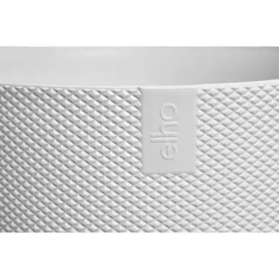 Pot de fleur Elho Jazz Rond Blanc - Ø 26 x H 24 cm - 100% recyclé Pot de fleur Elho Jazz Rond Blanc - Ø 26 x H 24 cm - 100% recyclé