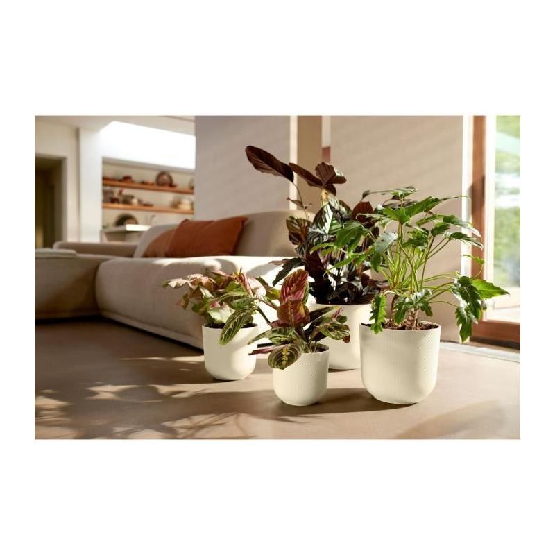 Pot de fleur Elho Jazz Rond Blanc 100% recyclé - L 35 x B 34.5 x H 32 cm
