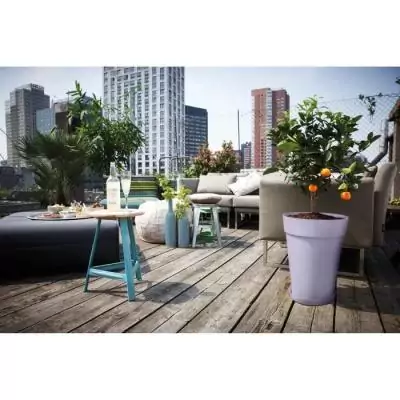 Pot de fleur design - Elho Loft Urban Rond Violet 35cm - Extérieur Pot de fleur design - Elho Loft Urban Rond Violet 35cm - Extérieur