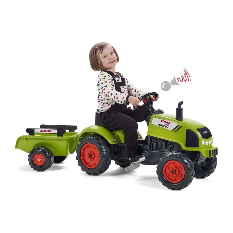 Tracteur avec remorque et capot ouvrant - Fabriqué en France