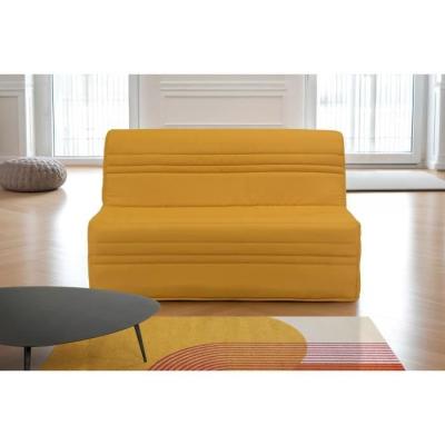 Banquette BZ Joe: 3 places tissu jaune ocre