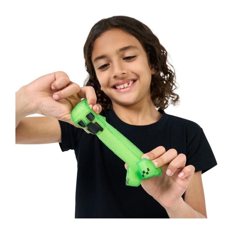 Figurine extensible GOO JIT ZU Minecraft Creeper 11 cm - Texture élastique
