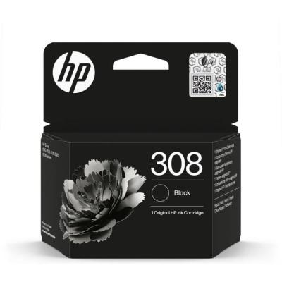 Cartouche d'encre HP 308 noire authentique - Pour HP Envy 6110/6120/6130/6520/6530