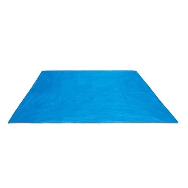 Tapis de sol pour piscine autoportante INTEX - 472 x 472 cm - Épaisseur 0,13 mm - Bleu