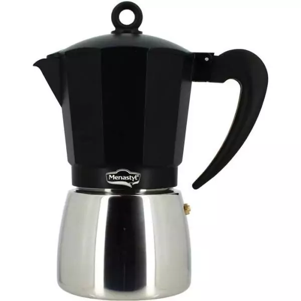 Cafetiere Italienne - MENASTYL - 3935071 - Aluminium - 9 tasses - Tous feux dont induction