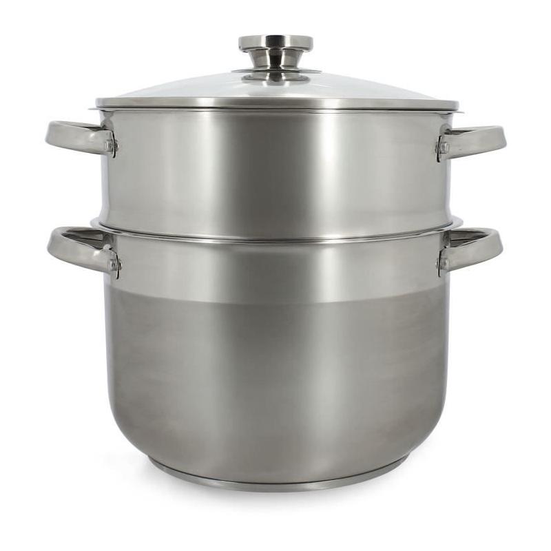 Couscoussier MENASTYL en acier inoxydable 10L - Induction