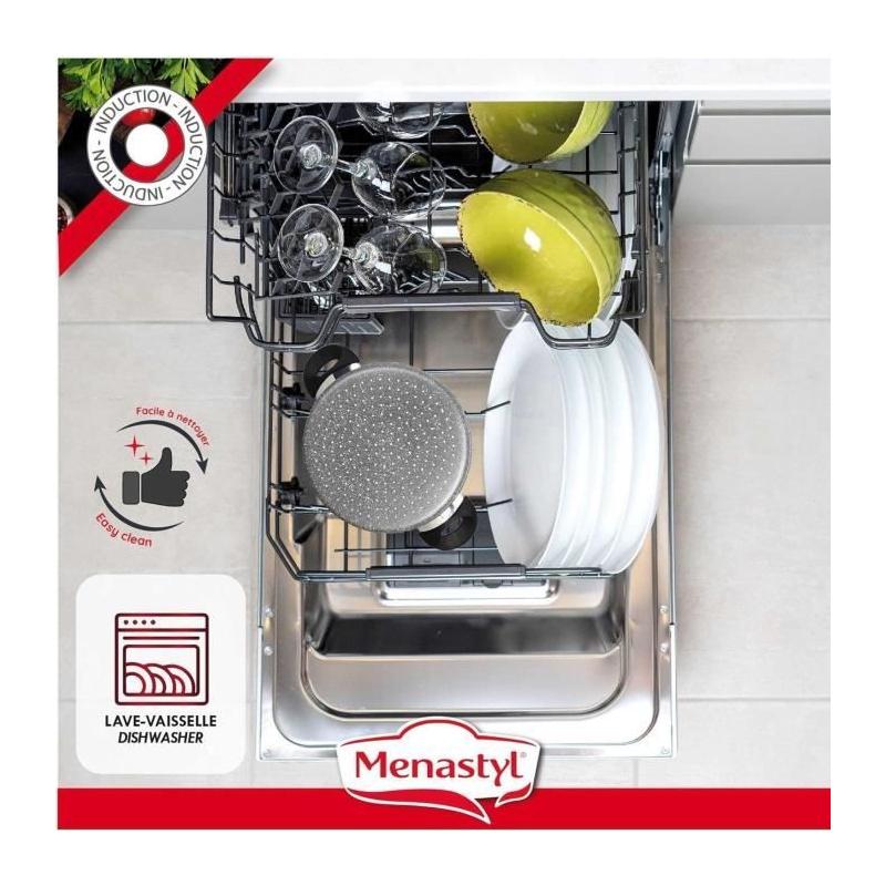 Couscoussier MENASTYL en aluminium effet marbre 9L - Induction