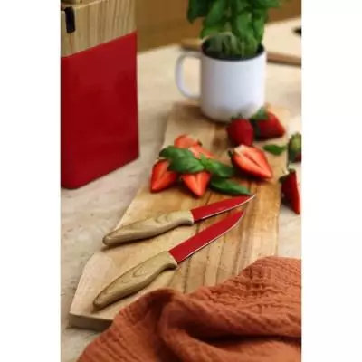 Ensemble de couteaux MENASTYL - Lame céramique - Polypropylène magenta Ensemble de couteaux MENASTYL - Lame céramique - Polypropylène magenta