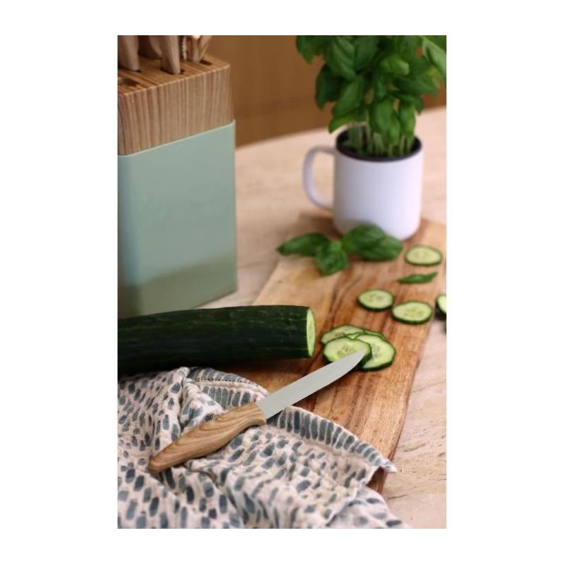 Ensemble de couteaux MENASTYL 6 pièces - Lame céramique - Design céladon