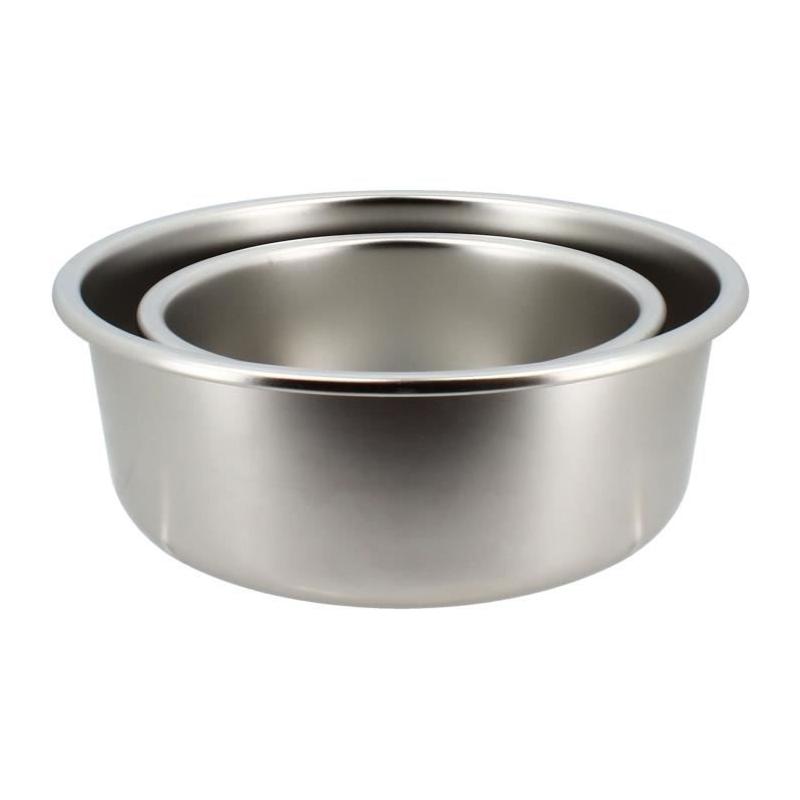 Lot de 2 boîtes hermétiques MENASTYL en acier inoxydable - 15 et 20 cm