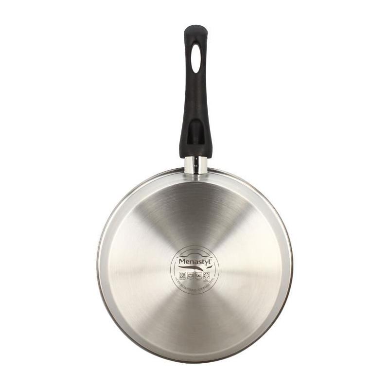 Poele MENASTYL 28 cm Inox Tous feux dont induction