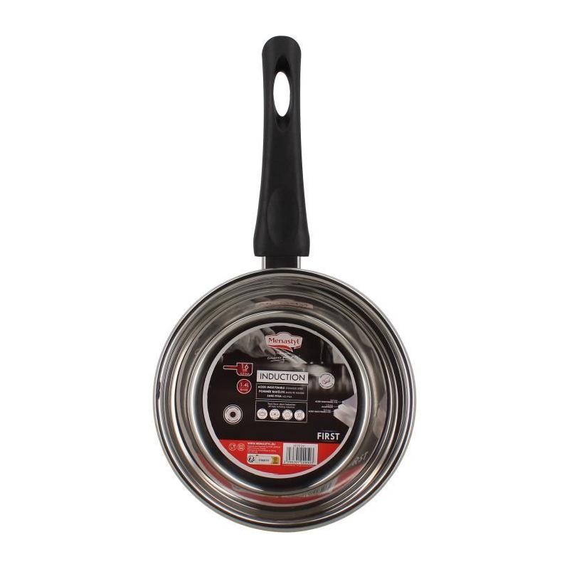 Casserole MENASTYL 16 cm en acier inoxydable pour tous feux