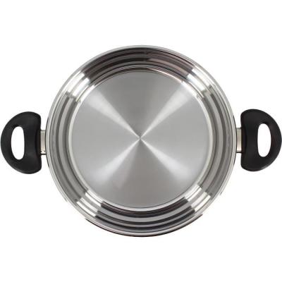 Faitout MENASTYL en acier inoxydable 24 cm pour tous feux dont induction