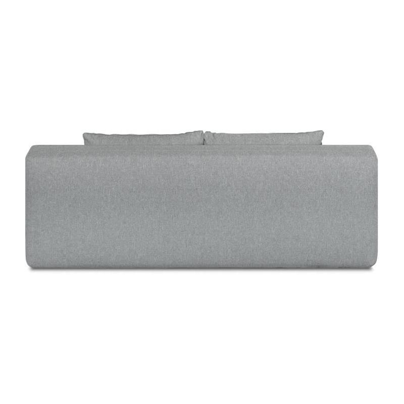 Banquette convertible 3 places NAOTO gris clair - Coffre de rangement