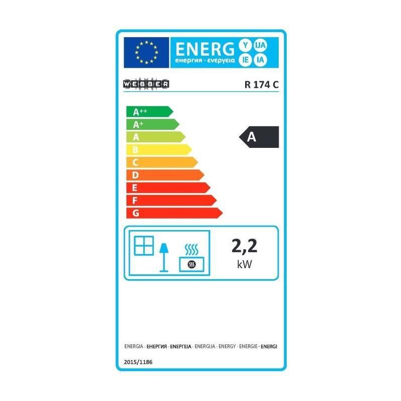 Poele a pétrole 2200W - Sécurité anti-basculement - Détecteur CO²