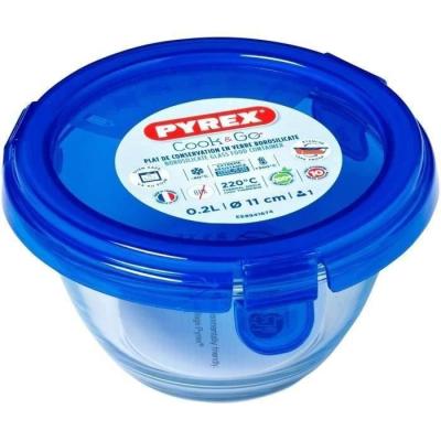 Boîte ronde Cook & Go en verre borosilicate - 11 cm-200 ml