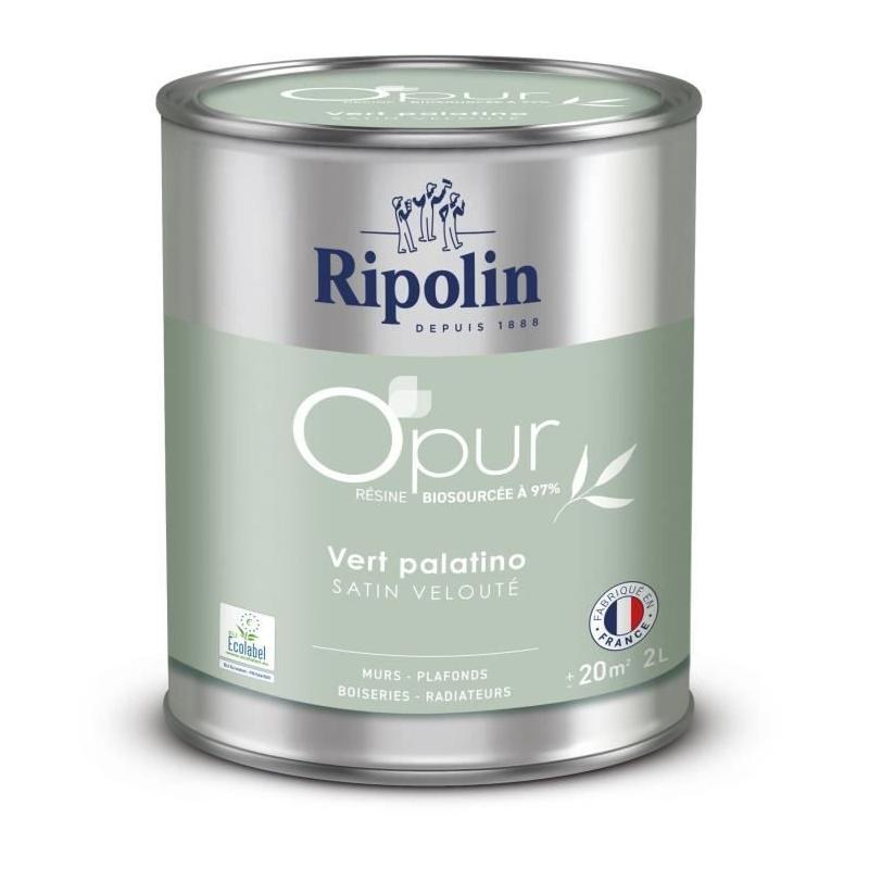 Peinture pour boiseries radiateurs: RIPOLIN vert palatino satin 2L