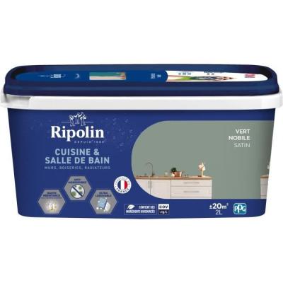 Peinture RIPOLIN Cuisine & Bain 2L Vert Nobile