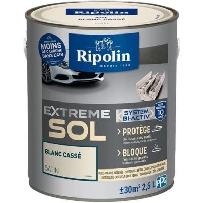 Peinture RIPOLIN Protection Extrême Blanc Casse Satin 2,5 L