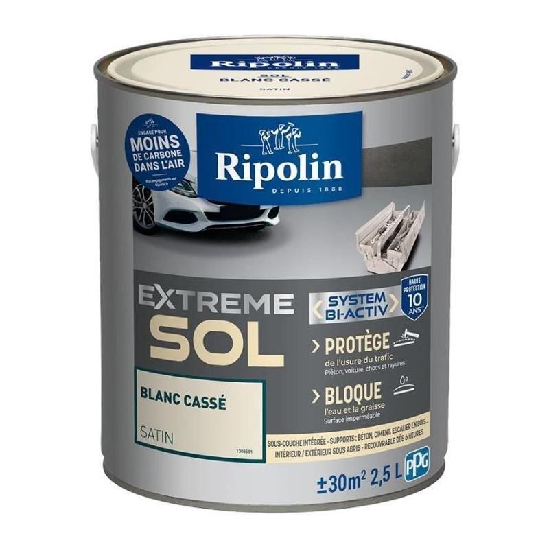 Peinture RIPOLIN Protection Extrême Blanc Casse Satin 2,5 L