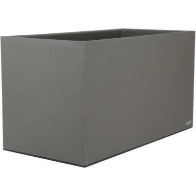 Bac à fleurs GRANIT - 60x30 cm - Gris pour un jardin moderne