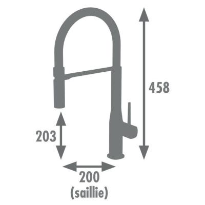 Robinet Evier avec Douchette KOBEN - Design Chic et Moderne