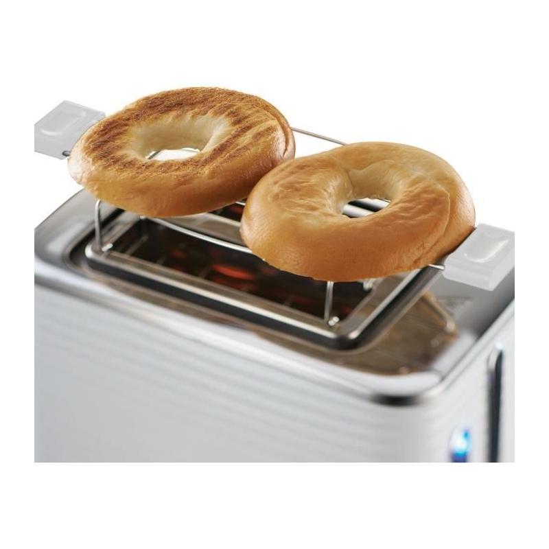 Grille-Pain RUSSELL HOBBS Inspire Blanc - 1050W - Fentes extra larges