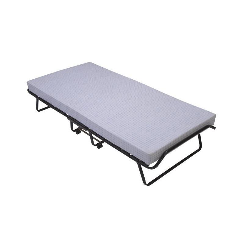 Lit d'appoint pliant: 17 lattes 90x190cm + Matelas 10 cm
