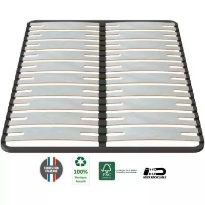 Sommier OPTISIZE 140x190 - Cadre à lattes extra larges