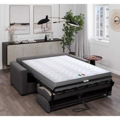 Canapé convertible express 3 places - Tissu como Graphite