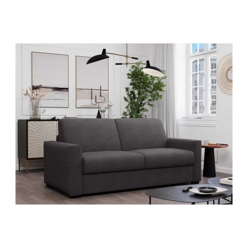 Canapé convertible express 3 places - Tissu como Graphite