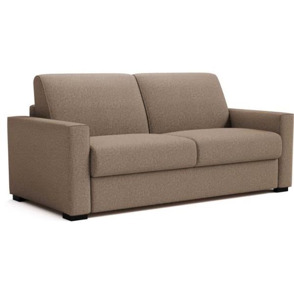 Canapé convertible express - 3 places - BL018 - Tissu como 5 Antelope - 190 x 100 x 87 cm