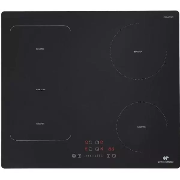 Plaque induction CONTINENTAL EDISON - CETI4ZFLEXB1 - 7200 W -1 zone flex - Noir