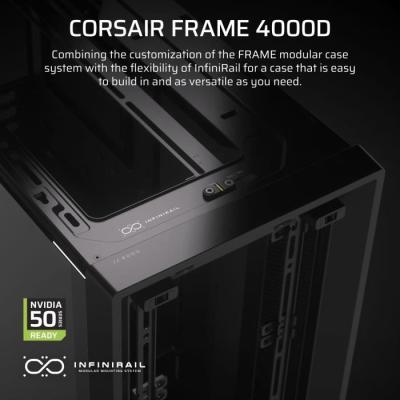 Boîtier PC CORSAIR Série FRAME 4000D Noir - Moyen-tour