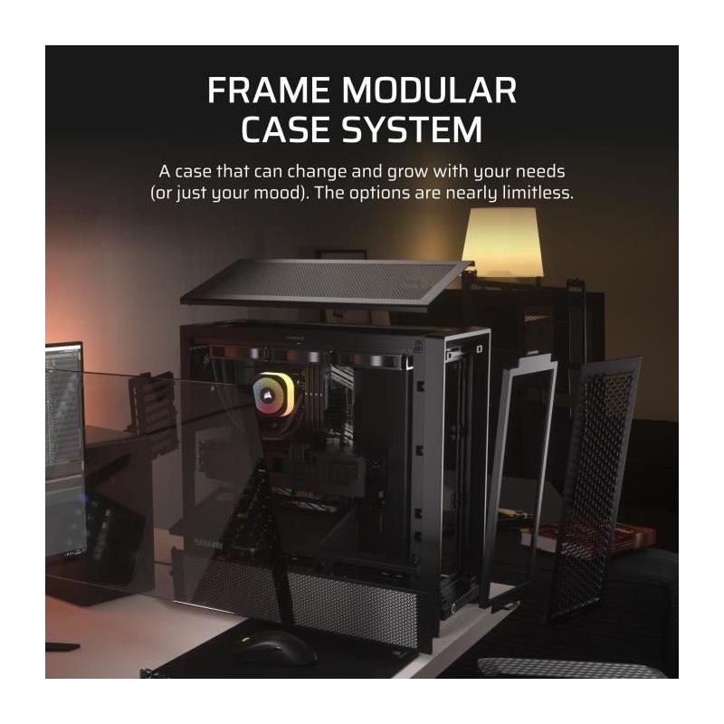 Boîtier PC CORSAIR Série FRAME 4000D Noir - Moyen-tour