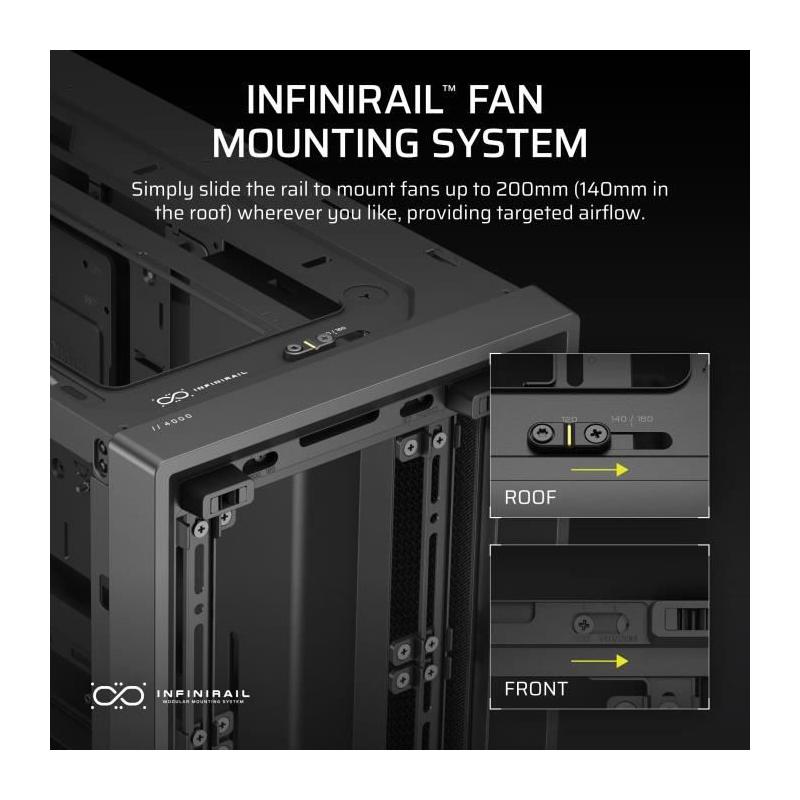 Boîtier PC CORSAIR Série FRAME 4000D Noir - Moyen-tour