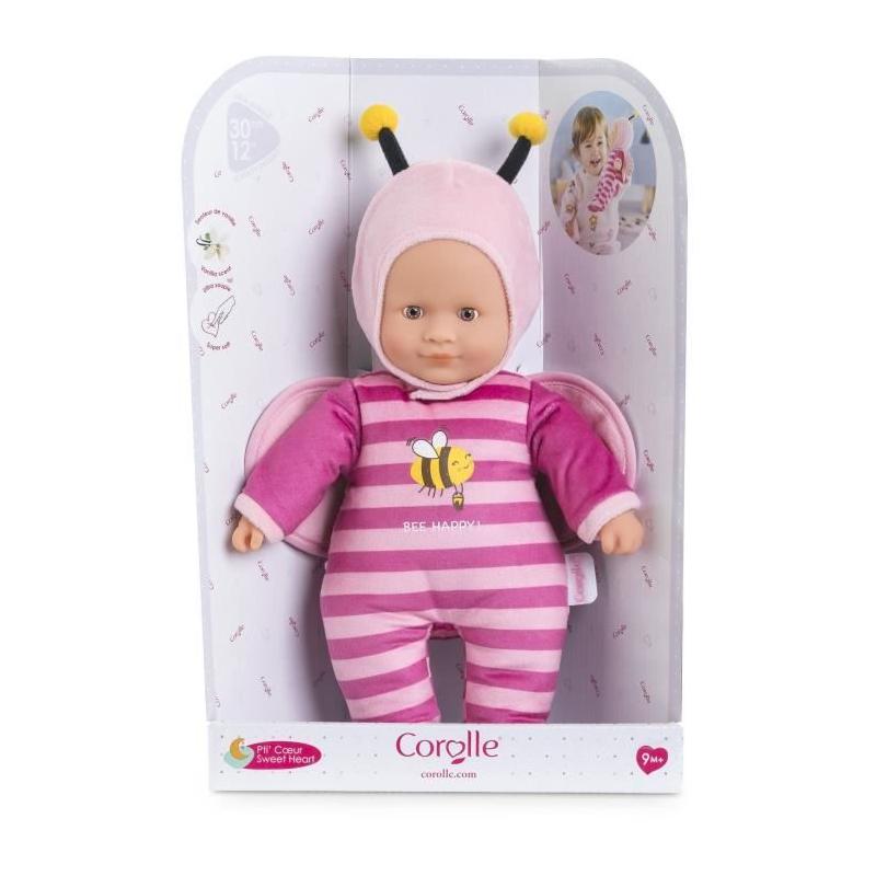 Poupon COROLLE Pti' Coeur Abeille 30 cm - Vanille - 9 mois