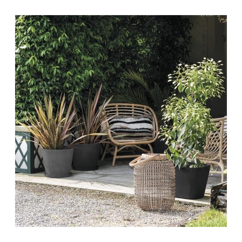 Pot de fleurs DEROMA Origin 24 L Anthracite : élégance et modernité