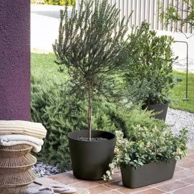 Jardinière DEROMA Origin 12 L Grigio - Élégance pour vos plantes