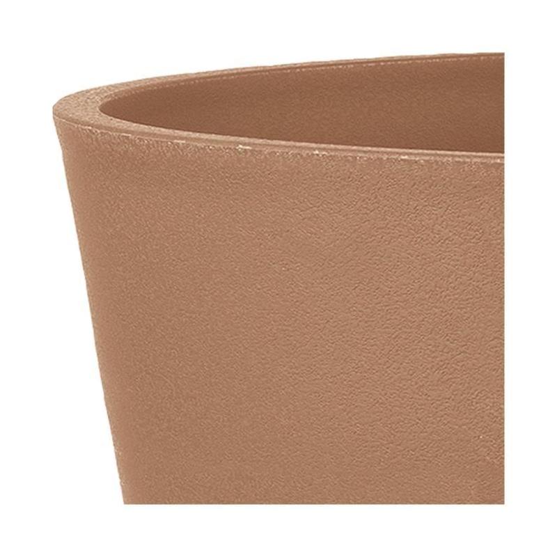 Pot de fleurs DEROMA Origin 85 L avec roulettes - Terre cuite